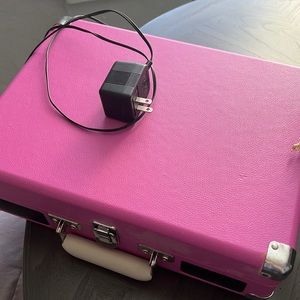 Pink Crosley Record Player